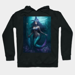 Blue Sea Wicth Mermaid Hoodie